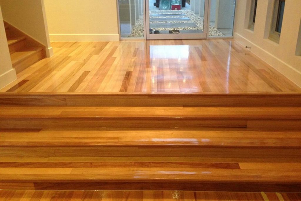 Timber floors after being polished in Port Adelaide